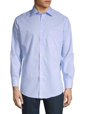 Black Brown Dotted Cotton Shirt