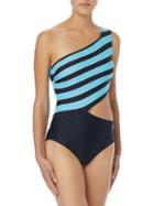 Michael Michael Kors One-shoulder Cutout Swimsuit