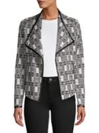 Calvin Klein Plaid Tweed Jacket