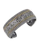 Effy Balissima Sterling Silver And 18k Yellow Gold Cuff Bracelet