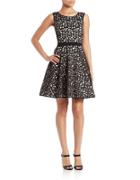 Xscape Laser-cut Fit-and-flare Dress
