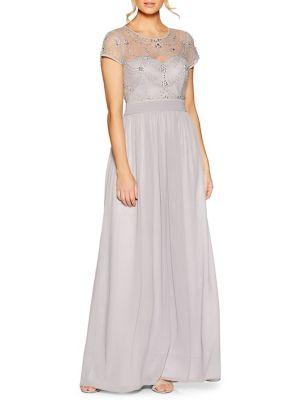 Quiz Short-sleeve Embellished Maxi Dress