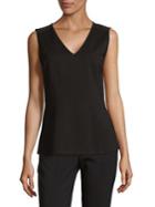 Imnyc Isaac Mizrahi V-neck Fitted Shell Top