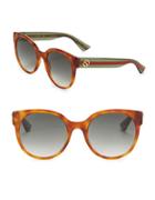 Gucci 54mm Havana Sunglasses