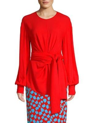 Diane Von Furstenberg Tie-front Blouse