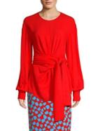 Diane Von Furstenberg Tie-front Blouse