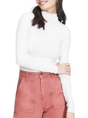 Miss Selfridge Roll Neck Ribbed Knit Top