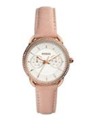 Fossil Tailor Leather-strap Watch