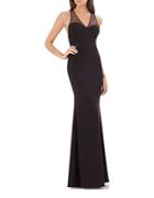 Js Collections Illusion-back Solid Gown