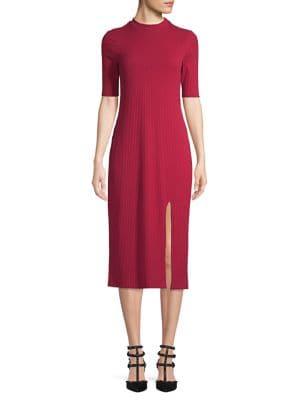 Wayf Gerry Front-slit Knit Dress