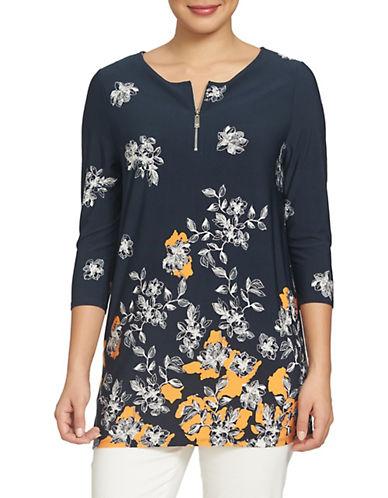 Chaus Nautical Breeze Floral Print Top