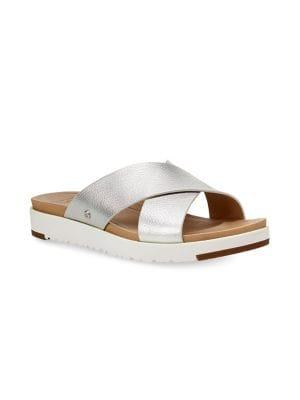 Ugg Kari Metallic Leather Slides