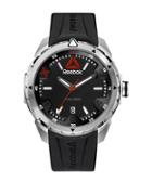 Reebok Impact Stainless Steel And Silicone Black Strap Watch