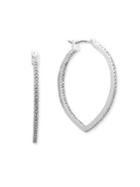 Anne Klein Crystal Hoop Earrings-1.25