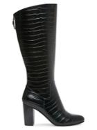 Anne Klein Nastya Wide Calf Textured Tall Boots