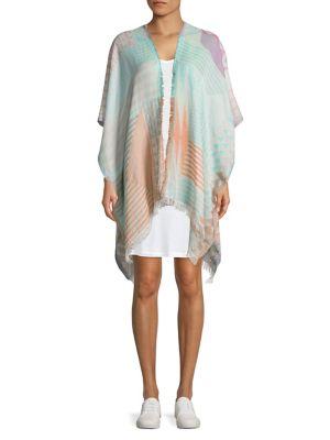 Echo Printed Cotton Ruana