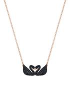 Swarovski Swan Crystal Studded Pendant Necklace