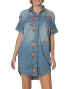 Driftwood Mabel Floral Embroidered Shirtdress