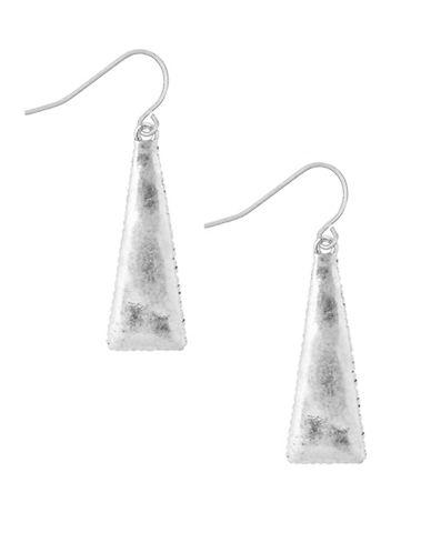 The Sak Silvertone Mini Paddle Drop Earrings