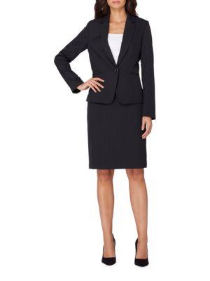Tahari Arthur S. Levine Classic-fit Pinstripe Skirt Suit