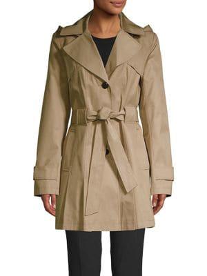 Nic+zoe Petite Hooded Trench Coat
