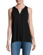 Lord & Taylor Pleated Back Shell Top