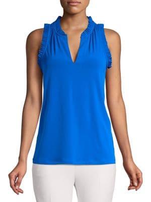 Michael Michael Kors Ruffle Sleeveless Top