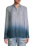 Beach Lunch Lounge Ombre Button-down Shirt