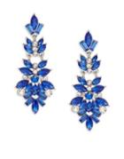 Design Lab Lord & Taylor Multi Crystal Marquise Drop Earrings