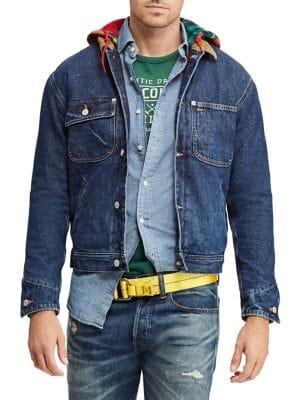 Polo Ralph Lauren Great Outdoors Hooded Denim Trucker Jacket