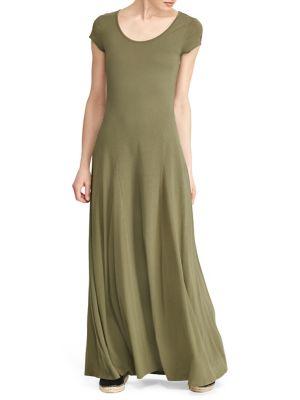 Lauren Ralph Lauren Petite Petite Jersey Scoopneck Maxi Dress