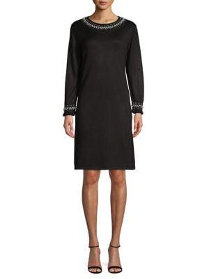 Karl Lagerfeld Paris Beaded Shift Dress