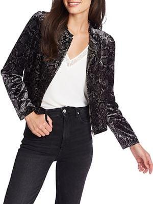 1.state Printed Full-zip Jacket
