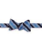 Brooks Brothers Striped And Floral Bow Tie
