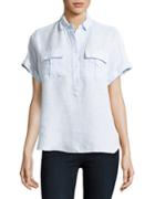 Lord & Taylor Linen Button-front Shirt