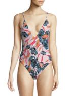 Billabong One-piece Floral Swimsuit