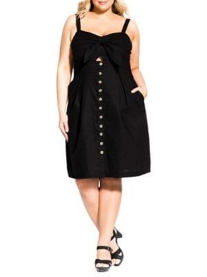 City Chic Plus Sweetly Tied Top