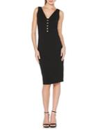 Laundry By Shelli Segal Strappy Back V-neck Sheath Dress