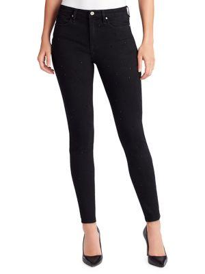 William Rast Perfect Skinny Ankle Embellished Jeans