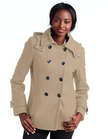 Calvin Klein Hooded Pea Coat