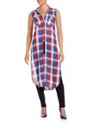 Blank Nyc Cotton Plaid Duster