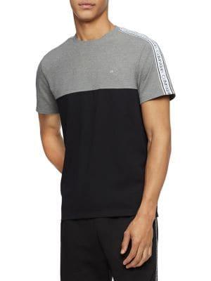 Calvin Klein Performance Regular-fit Logo Tape Athleisure Tee