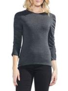 Vince Camuto Ruched Sleeve Knit Top