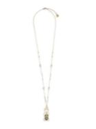 Vince Camuto Goldtone And Glass Stone Scarab Charm Pendant Necklace