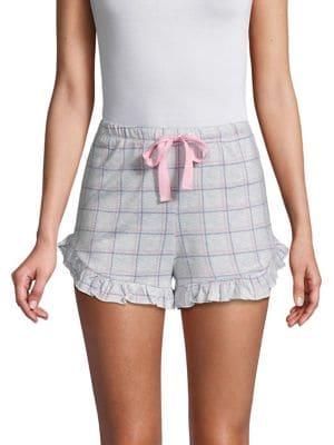 Roudelain Ruffle Floral Shorts