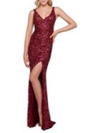 Mac Duggal 1068 Sequined Floor-length Dress