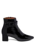 Aquatalia Phyliss Naplak Patent Leather And Suede Boots