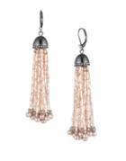 Carolee Crystal Nickel-free Tassel Earrings