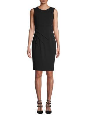 Calvin Klein Sunray-pleat Sheath Dress
