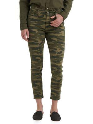 Lucky Brand Camo Cropped Skinny Jeans